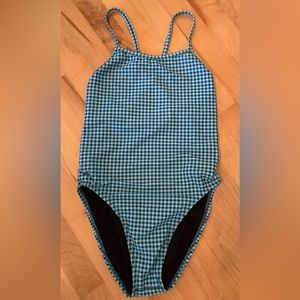 Jolyn swimsuit gingham teal size 28